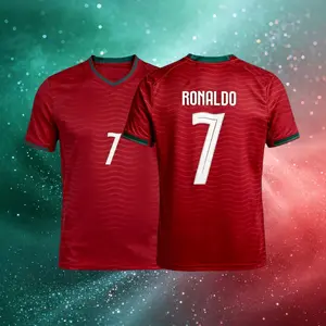 2026 Portugal Home Away Red Green Black 7# Cristiano Ronaldo Short And Long Sleeve Soccer Jersey