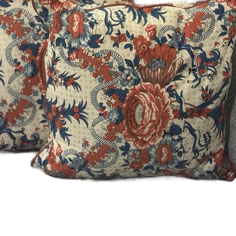 Custom-Made 18x18 Designer Pillow - (Set of 2)Brunschwig & Fils Discontinued Fabric, Custom Insert