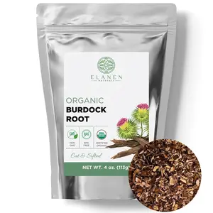 Burdock Root, USDA Certified Organic, Cut & Sifted