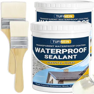 Waterproof Sealant 70oz Transparent Coating for Roofs Walls Terraces High Strength Glue Crystal Clear Sealant for Concrete Masonry