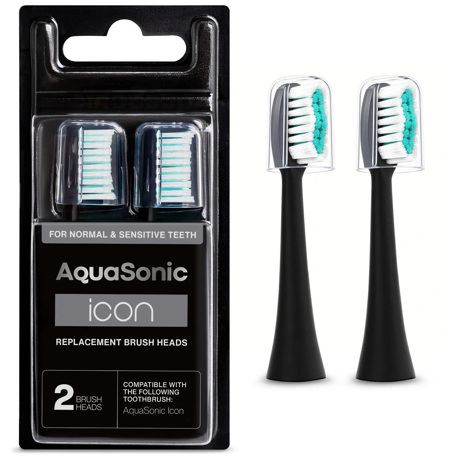 Icon Replacement Brush Heads for AquaSonic Icon Toothbrush