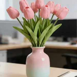7/9/7/1PCS tulip simulation bouquet,Tulip Simulation Bouquet Set, Artificial Flower, Soft Elegant Shape, Real Delicate Touch, No Maintenance Required, Long-Lasting Preservation, Wedding & Office Decor