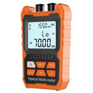 Optical Fiber Power Meter with 2mW Visual Fault Locator FC/SC/ST Interface Portable OPM-VFL Fiber Optic Cable Tester Supporting RJ45 Testing Non-Rechargeable Needing Battery