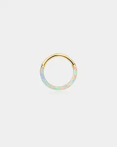 Lab-Grown Opal Hinged Segment Cartilage Hoop Lab-Grown Opal Hinged Segment Cartilage Hoop