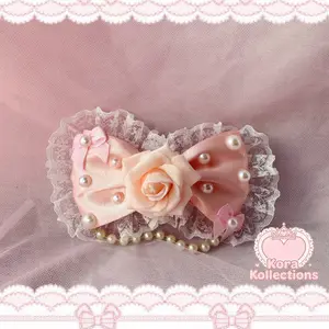 handmade rose heaven bow by kora kollections