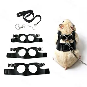 3pcs/Set S/M/L Hamster Squirrel Harness & Leash Escape Proof Outdoor Walking