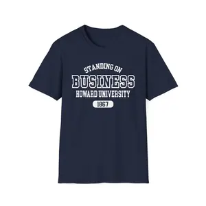 HU Bison: Howard University Standing on Business Unisex Softstyle T-Shirt