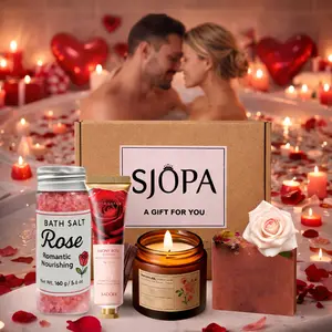 "Rose Series" |     Mother's Day, Birthday, Valentine's Day Gift for Mother, Wife, Girlfriend, Sister, Best Friend |     SJOPA's unique SPA gifts include bath salts, soap, and hand cream