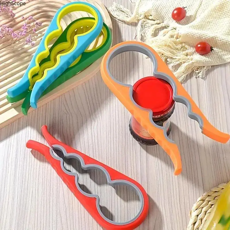 4-in-1 Multifunctional Bottle Opener - No-Slip Kitchen Gadget for Home Use, Kitchen Gadgets
