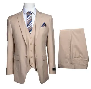 Champagne/cream colored suit Casual Formal Menswear Man