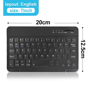 Bluetooth 5.0 Keyboard Mini Keyboard Wireless Keyboard RGB Backlit Keyboard Rechargeable Keyboard for IOS Android Windows Ipad BIGBOYDEPT