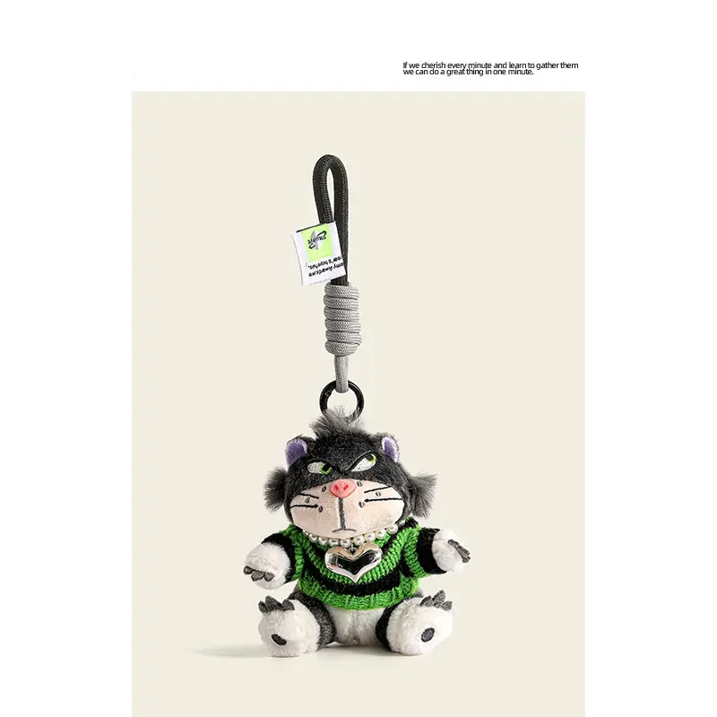 Lucifer Cat Keychain, Trendy Y2K Style Bag Charm，Womens gifts,Freak gifts for her