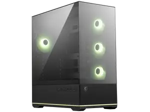 MSI MAG PANO 110R PZ - Mid-Tower Gaming PC Case - Tempered Glass Side Panel - 4 x 120mm ARGB Fans - Liquid Cooling Support up to 360mm Radiator - Mesh Panel for Optimized Airflow