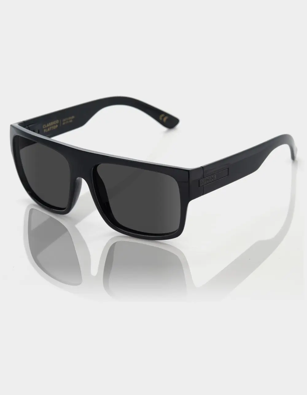 MADSON Classico Flat Top Polarized Sunglasses, Matte Black