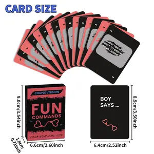 46 pieces of scratch-off lottery party, gathering, family, couple interaction, ambiguous cards, male and female question answering game cards