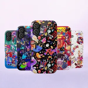 The Digital Circus Phone Case Surreal Cartoon Glitchcore Art Cover Compatible with iPhone X, 11, 12, 13, 14, 15, 16, 17 & Samsung