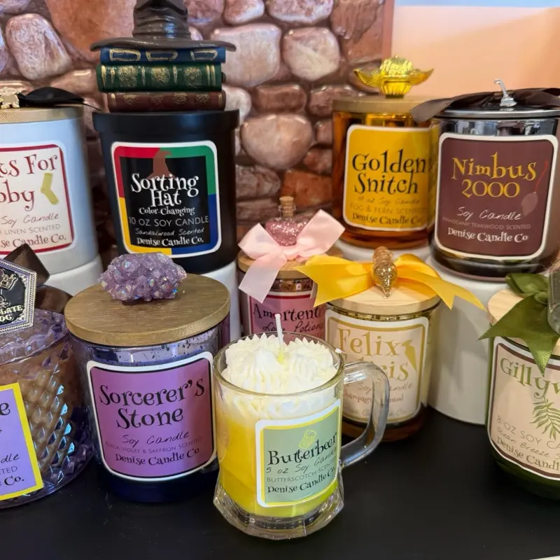 Set of 10 Harry Potter Themed Candles