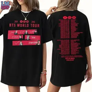 Limited Bangtan Concert 2026 Shirt For Army, Bangtan World Tour 2026 Hoodie, Bangtan Comeback Sweater, Rm Jin Jungkook Suga Jimin V Gifts Shirt Gift For Fan