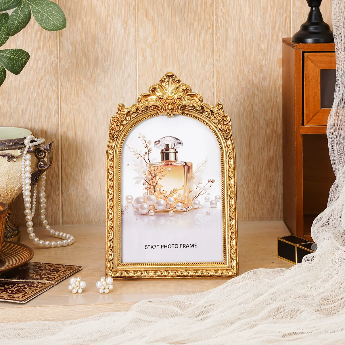 Elegant European Vintage Photo Frame, Detailed Design, Horizontal & Vertical Display, Includes Random Insert Paper, Home Decor, Picture Frame, High Quality Frame, Photo Frames For Wall
