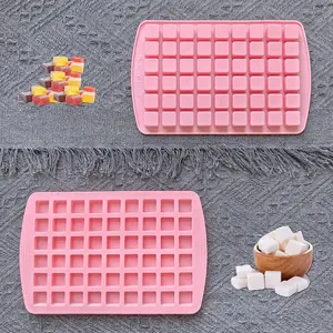 54 Grid Food Grade Silicone Candy Mold, 1 Count Multi Grid Candy Chocolate Mold, Baking Mold for Chocolate, Gummy, Candy, Ice Cube, Silicone Freezer Molds, Kitchen Baking Supplies