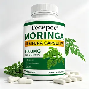 Tecepec Premium Moringa Leaf Supplement (50:1 Extract) - Supports Healthy Energy Metabolism & Cellular Health, Non-GMO 60-Day Supply
