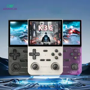 GAMINJA K36 Retro Elite Edition –  Massive 24,000+ Titles Powered by ArkOS Spacious 128GB SD Card, Vibrant 3.5" HD IPS Screen With 45+ Emulators Supported, Your Ultimate Portable Gaming Companion, Game Console