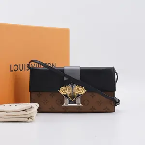 Pre-owned Louis Vuitton PVC Clutches & Wristlets Monogram Reverse Column Clutch WOC BGP214663