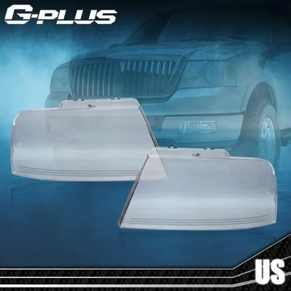 Clear Headlight Replacement Lens Fit For 04-08 Ford F150 & 06-08 Lincoln Mark LT G-PLUS