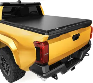 5 ft Bed Soft Tri Fold Truck Bed Tonneau Cover Compatible with Toyota Tacoma 2024 2025 (Excl. Trail Edition)