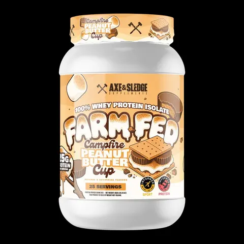 Farm Fed Grass-Fed Whey Protein Isolate - Adult Dietary Workout Recovery Supplement, Protein Nutrition Support, Lean Muscle Booster for Drink Formulations