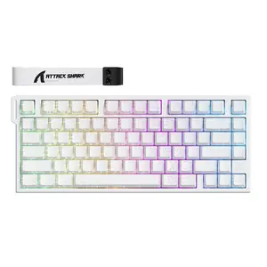 Attack Shark R82 He 8000hz Gaming Keyboard, 0.005mm Rt Precision, 75% Wired RGB, Magnetic Axis, Adjustable Travel, Snap Tap, PC & MAC