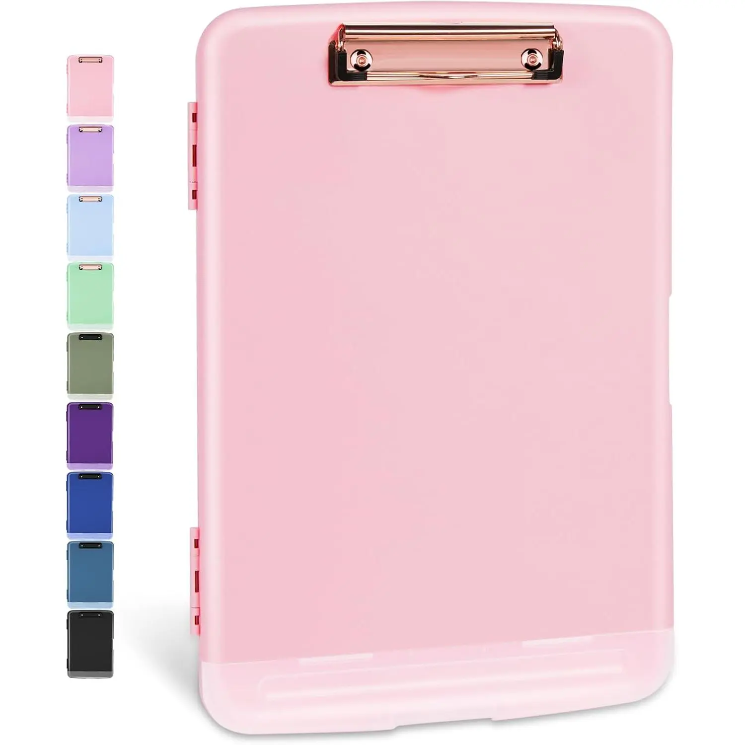 Clipboard with storage, large capacity clipboard 8.5x11 with storage, heavy-duty nursing clipboard folder, plastic clipboard with pen holder, suitable for female teachers, school and office supplies