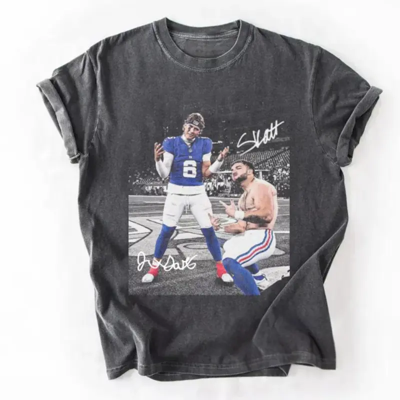 Giant Apparel, Jaxson Dart and Cam Skattebo Vintage Bootleg Shirt, Vintage New York Team Hoodie, Vintage Giant Hoodie, Giant Fan Apparel, Classic New York Fan Pullover, New York Football Supporter Gift