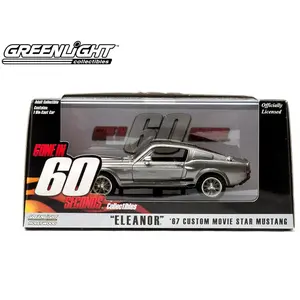 Greenlight Collectibles Gone in Sixty Seconds 1967 Ford Mustang Eleanor 1:43 Scale Diecast Model Car Gray