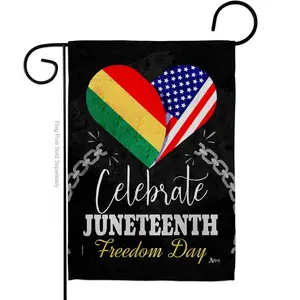 212 MAIN G142997-BO 13x18.5 in. Double-Sided Vertical Garden Flag - Jubilee Day Black History Juneteenth, Home & Garden, Outdoor House Decoration Banner, Yd Gift, Historic, Weatherproof