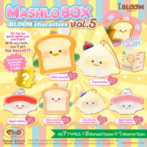 iBloom Squishy Mashlo Box iBLOOM Characters Vol.5 Blind Box Kawaii Soft Scented Slow Rising Stress Relief