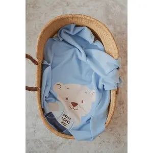 Jesus Loves You Knit Baby Blanket - 100% Cotton