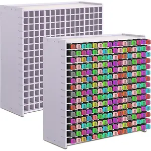 Art Pencil Shelf, 72/120/180/240 Removable Divider Design - Suitable for Tabletops, School Supplies, and Halloween or Christmas Graffiti Pens and Card Organizers