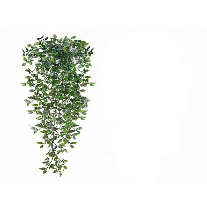Artificial Hanging Plants Set, 2 Pieces Fake Greenery for Wall Home Living Room Indoor Outdoor Decor, DIY Wreath Christmas Garden Decoration, Artificial Faux Greenery, Artificial Simulation Plant