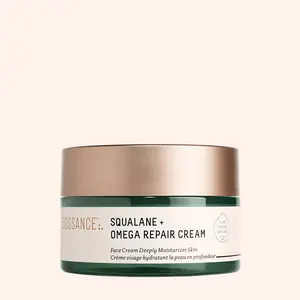 Biossance Squalane + Omega Repair Cream Jumbo Size - Ultra-Moisturizing Face Cream - Skin Care with Hyaluronic Acid, Ceramides, Squalane - Ideal for Dry & Sensitive Skin, Intense Hydration Moisturizer