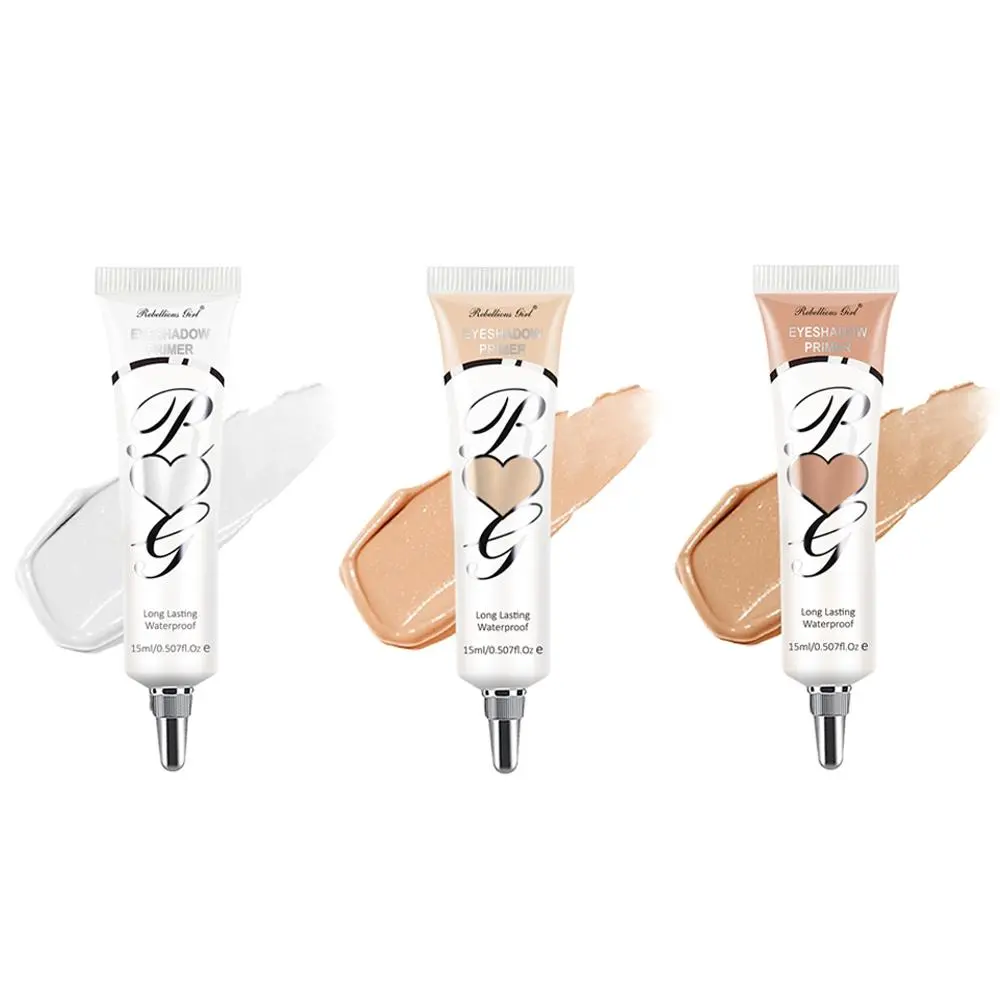 Rebellious Girl Eyeshadow Eye Primer Set, 3 Pcs 15ML, Multi-Color Options, Long-Lasting, Oil Control, Ideal for Stage Makeup, Daily & Party Looks, Eye Makeup Products