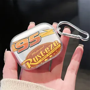 Rust Racing Earphone Case for Airpods 4 3 2 1 Pro Vintage Protection Golden Era Racing Graphics Anti-Slip Grip - Smartphone