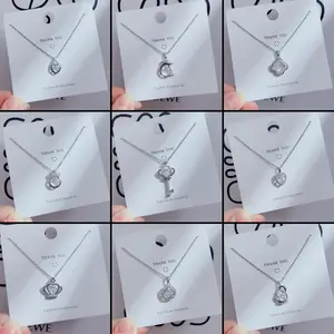 Women's Niche Design Smart Necklace, Simple Clover Pendant Clavicle Chain, Geometric Choker Jewelry