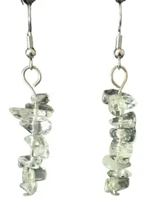 Crystal Chipped Earrings for Casual Daily Wear - Women's
