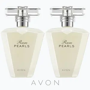 AVON Rare Pearls Eau de Parfum SET of 2 - Floral Fragrance with Magnolia & White Pepper for Timeless Elegance