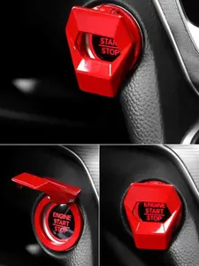 SAANY Lambo Fighter Jet Style Flip Up Ignition Cover | Metal Start Stop Button Cover, Car Enthusiast Gift