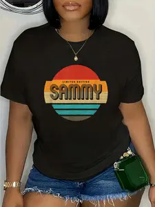 100% Cotton Sammy Name Retro Vintage Sunset Limited Edition T-Shirt