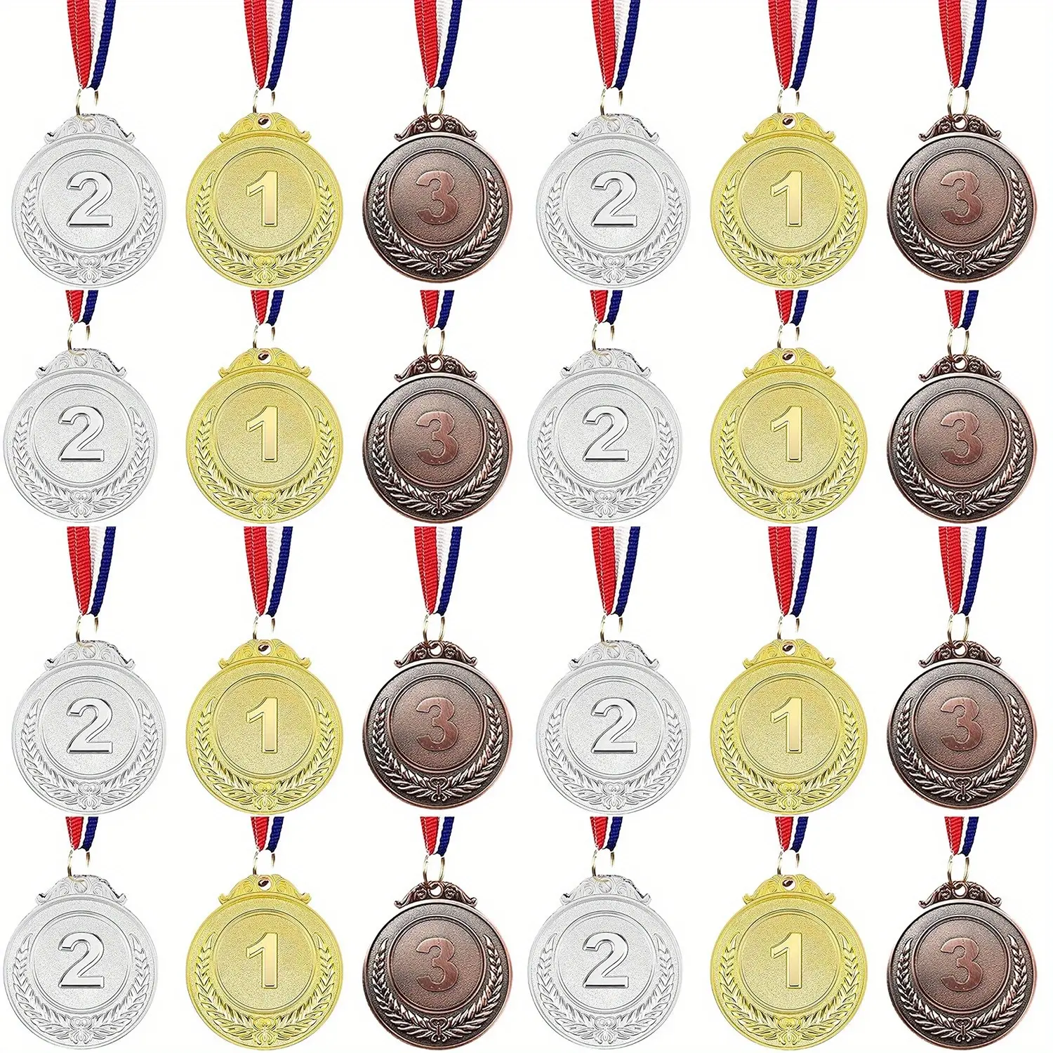 24counts Metal Medals, Winner Award Medals For Competition Sports Events