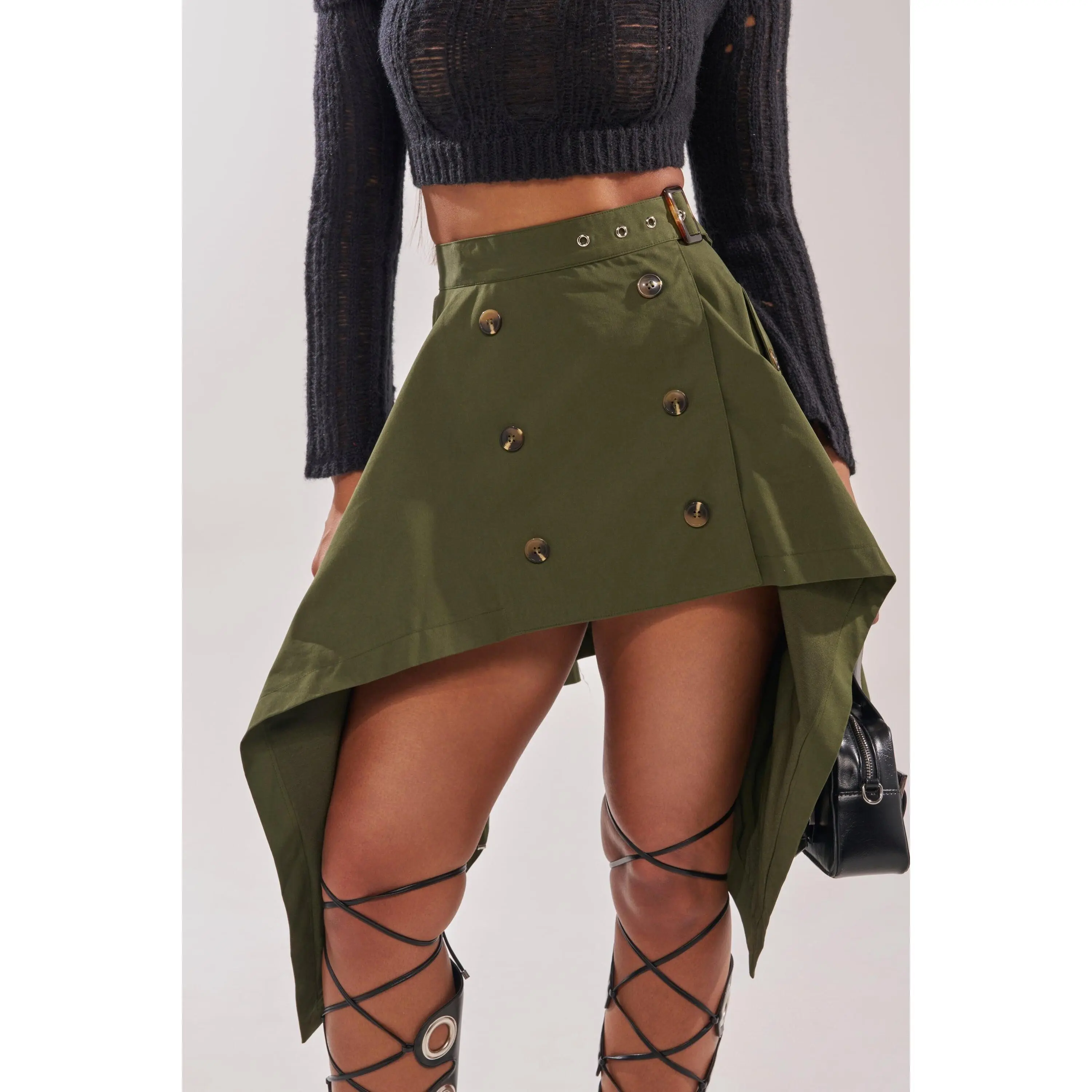 MAEVE MINI SKIRT IN OLIVE
