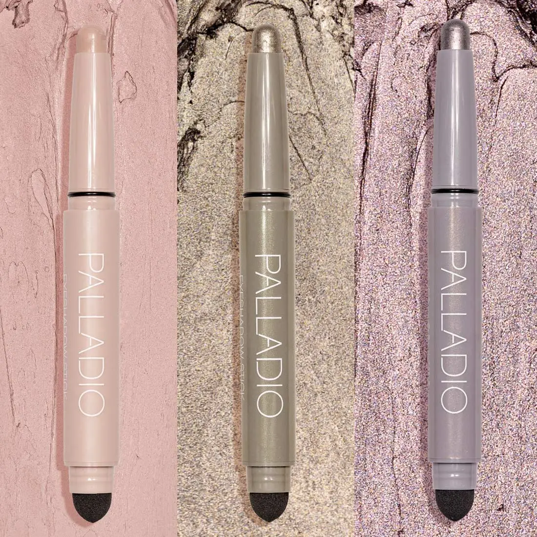 Palladio Gleaming Rose Quartz Eyeshadow Stick Trio
